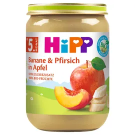 HiPP Früchte Banane und Pfirsich in Apfel 6 x 190 g