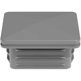 GROJA Pfostenkappe 6 x 6 cm Grau/Aluminium