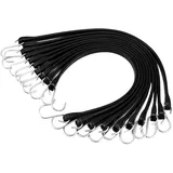 Vevor Spanngummi mit Haken Spannseil, Gepäckgummi, Expander, Fahrrad 50-teilig 53cm