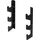 Yes4All SN5M Horizontale Wandhalterung Langhantel Halter, 3 Bars