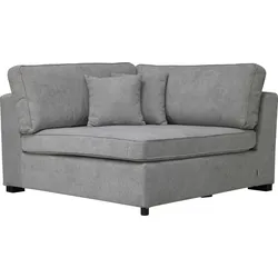 Sofa "Skara XXL", grau (hellgrau), B:130cm H:86cm T:130cm, 100% Polyester, GUIDO MARIA KRETSCHMER HOME & LIVING, Sofas, Sofa-Element, Eckelement zur individuellen Polstergarnitur-Gestaltung
