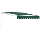 [en.casa] Gelenkarmmarkise Bitonto 350 x 250 cm dunkelgrün