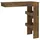 vidaXL Wand-Bartisch 102 x 45 x 103,5 cm Räuchereiche