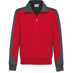 Sweatjacke Contrast "Performance" 477 - M - Rot