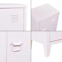 [en.casa] Nachtschrank Inari 57 x 40 x 30 cm Rosa