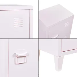[en.casa] Nachtschrank Inari 57 x 40 x 30 cm Rosa