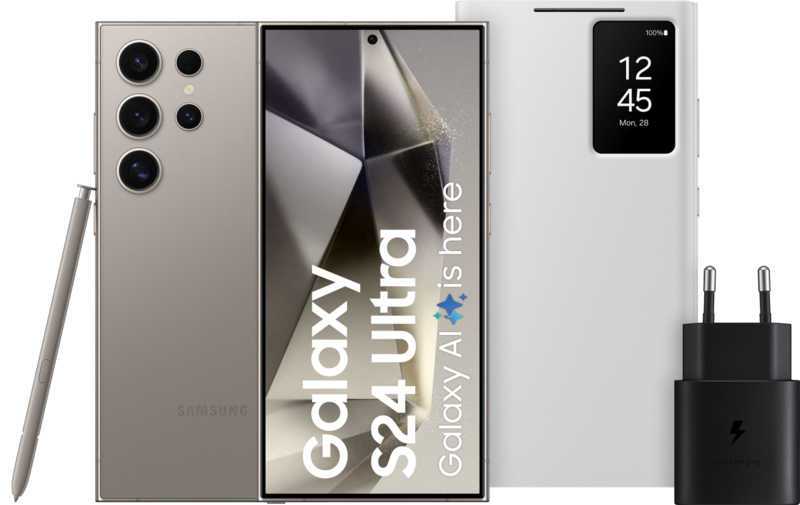 Samsung Galaxy S24 Ultra 512GB Grau 5G + Starterpaket
