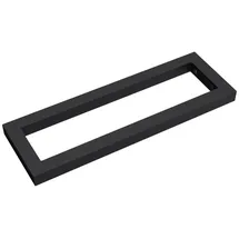 doporro - Wandkonsole 30x2x15 cm rostfreie Edelstahl schwarz Wandhalter rechteckig Träger Regalträger Regalhalter (1 Stück)