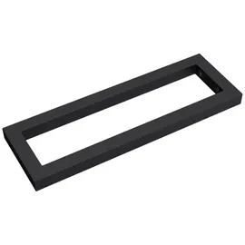 doporro - Wandkonsole 30x2x15 cm rostfreie Edelstahl schwarz Wandhalter rechteckig Träger Regalträger Regalhalter (1 Stück)