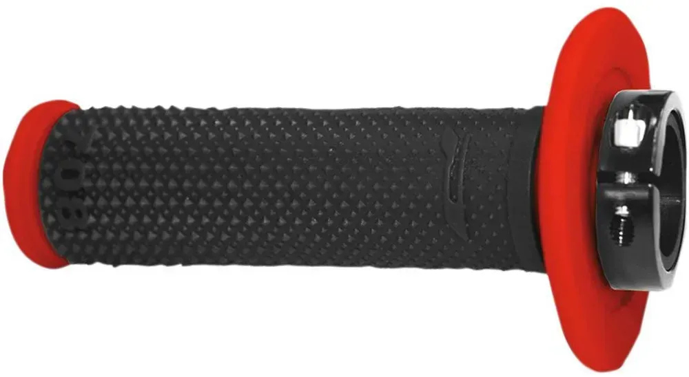 Progrip 708 Offroad Single Density Lock On Griffe - Red / Black - One Size