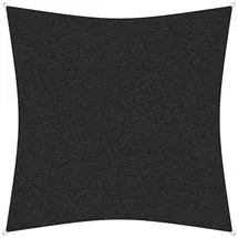 sunprotect 83440 Professional Sonnensegel, 3,6 x 3,6 m, Quadrat, wind- & wasserdurchlässig, schwarz