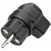 Kalthoff Vollgummi-Winkelstecker 341/Gu/Wi 341006, 250V schwarz, IP44