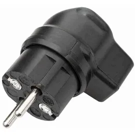 Kalthoff Vollgummi-Winkelstecker 341/Gu/Wi 341006, 250V schwarz, IP44