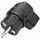 Kalthoff Vollgummi-Winkelstecker 341/Gu/Wi 341006, 250V schwarz, IP44