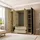 lookway Kleiderschrank Nela 206 x 200 x 51 cm Braun