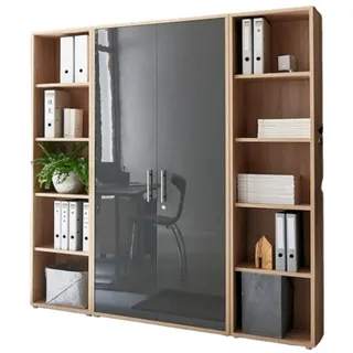 BMG Möbel Büro-Set TABOR 3 hoch, (Set, St.), grau