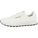 Candice Cooper Plume.-Sneakers aus Veloursleder und Stoff, weiß 38 - 38 EU