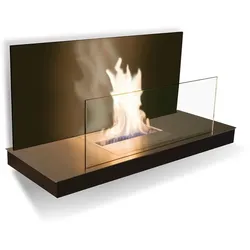 Radius Design - Wallflame II - Edelstahl / Glas, schwarz