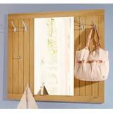 Home Affaire Garderobenpaneel »Nekso«, mit Spiegel, Breite 116 cm, aus MDF oder Massivholz, FSC, beige