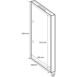 Doktorvolt Verteilerkasten Aufputz Sicherungskasten aus Metall 108 Module 6-reihig IP30 1512