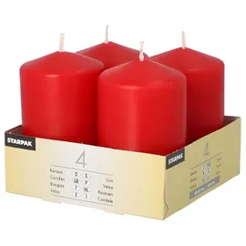 Papstar Stumpenkerze 5 x 8 cm 24 St. rot