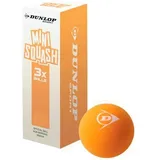 Satz mit 3 Squashbällen Dunlop play orange No Size