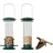 needs&wants needs&wants® Vogelfutterspender zum Aufhängen Metall Edelstahl Kunststoff, Vogelfutterstation klein Futterstation Vögel Wildvögel