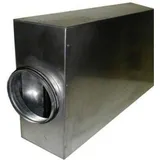 aeriva Flachschalldämpfer mit Umlenkkulisse DN 125 mm 1000 mm lang