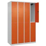CP Spind Classic Plus reinorange, lichtgrau 080300-40 S10061, 8 Schließfächer 120,0 x 50,0 x 185,0 cm