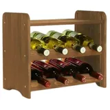 Proregal Weinregal Braun, Holz, Kiefer, Rechteckig, 44x36x26.5 cm, Wohnzimmer, Regale, Weinregale
