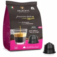 Lollocaffè Kaffeekapseln Nero, kompatibel mit Nescafé Dolce Gusto, 16 Kapseln