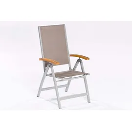 Merxx Naxos Klappsessel 68 x 58,5 x 110,5 cm grau klappbar