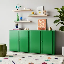 [en.casa] Burlöv Büroschrank 40 x 35 x 88 cm Apfelgrün
