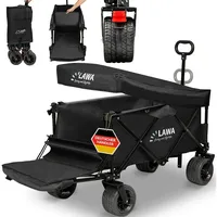 Lawa living and lifestyle Bollerwagen faltbar mit Heckklappe klappbarer