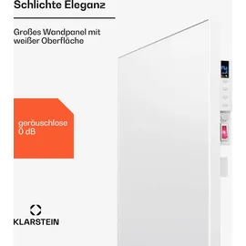 Klarstein Infrarotheizung mit Thermostat, 600W Elektroheizung, Smart Home Infrarotheizung zur Wandmontage, IR mit App-Steuerung & Erkennung Offener Fenster, Effizienter Feuchtraum Heizkörper CO2-Frei