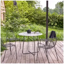 Tikamoon Elio Gartentisch Ø 90 x 4 cm grau