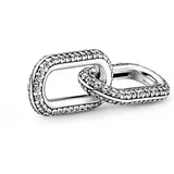 Pandora Doppeltes Verbindungselement Styling Pavé Weiß