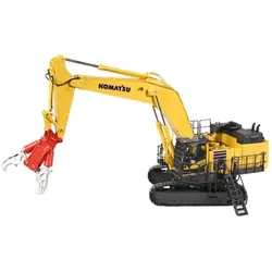 Komatsu PC1250 Bagger mit Abbruchausrüstung Modell von NZG 1:50