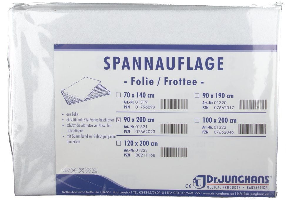 Dr. Junghans® Spannbettauflage Frottee 90 cm x 200 cm