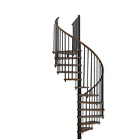 Minka Spindeltreppe 38 - 305,5 cm Holz, Stahl