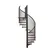 Minka Spindeltreppe 38 - 305,5 cm Holz, Stahl