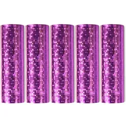 5 Glitzer Luftschlangen rosa