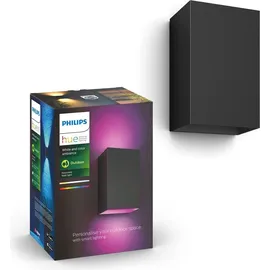 Philips Resonate Outdoor Wandleuchte schwarz