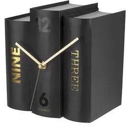Karlsson KA5729 Book Uhr, Tischuhr, Papier, Schwarz, One Size