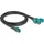DeLock WLAN-Antennen Anschlusskabel [1x Fakra-Buchse - 4x Fakra-Buchse] 1m Schwarz, Blau