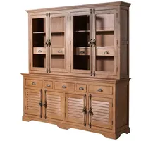 Massivmoebel24 Buffet Mango 204x50x210 beige geölt toulouse 03