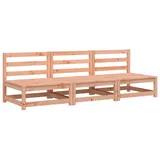 vidaXL Gartensofas ohne Armlehnen 3 Stk. 70x70x67 cm Douglasienholz
