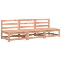 vidaXL Gartensofas ohne Armlehnen 3 Stk. 70x70x67 cm Douglasienholz
