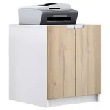 Vladon Logan Aktenschrank 51 x 60,5 x 54 cm braun