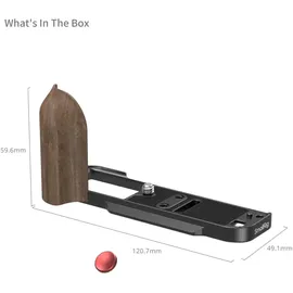 SmallRig 5666 L Plate with Wooden Handle Fuji X-T30 I/II/III